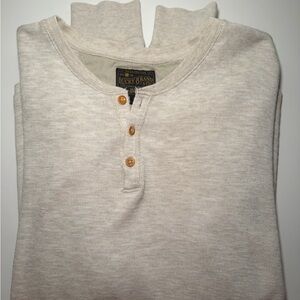 Lucky Brand Beige Henley Top